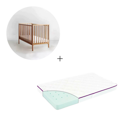Woodies **Bundle Save 5%** Star Dust Cot Vintage + Mattress  - Hola BB