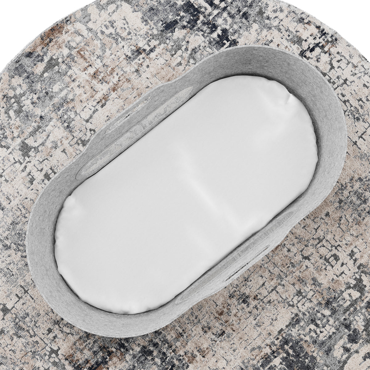 Snuz Snüzbaskit moses basket with natural stand - Light Grey  - Hola BB