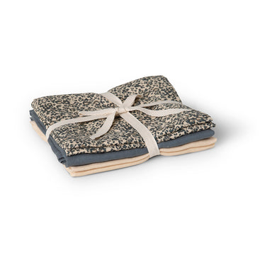 That's Mine - Bora Muslin Cloth - Flores sandshell/blue  - Hola BB