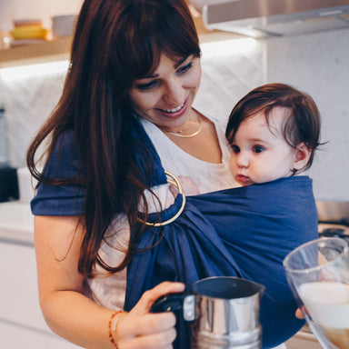 Moon Ring Sling Sapphire Gold Moon - Hola BB