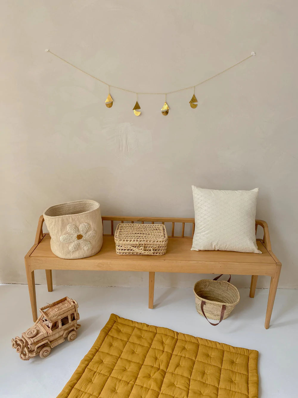 À la Quilted Play Mat - Mustard  - Hola BB