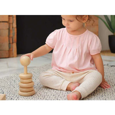 Plantoys ZZZ* Stacking Ring - Natural  - Hola BB