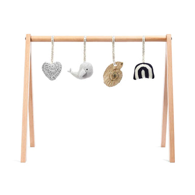 The Little Green Sheep Wooden Play Gym & Toys - Ocean Rainbow  - Hola BB