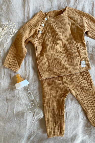 Nanami Baby Mousseline Pants - Sand  - Hola BB