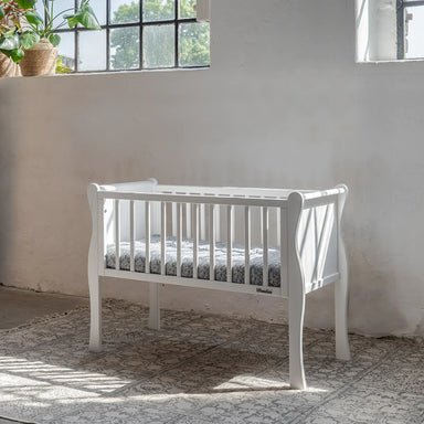 Woodies **Bundle Save 5%**  Noble Mini Crib + Mattress - White  - Hola BB