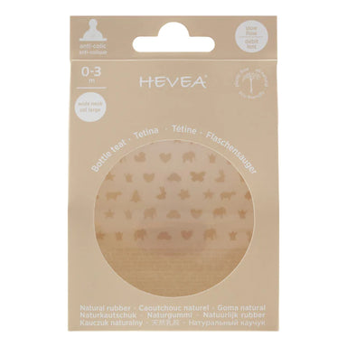 Hevea Wide Bottle Nipple 2pack - Slow Flow  - Hola BB