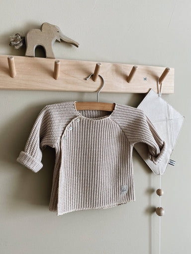 Nanami Knitted cardigan jumper 50/56 / Natural Knitted - Hola BB